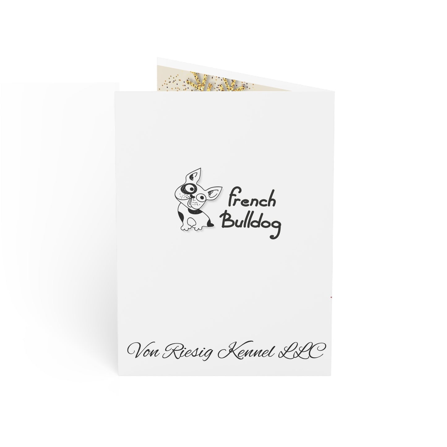 French Bulldog Bunny Rabbit Christmas- Greeting Cards (1, 10, 30, and 50pcs)