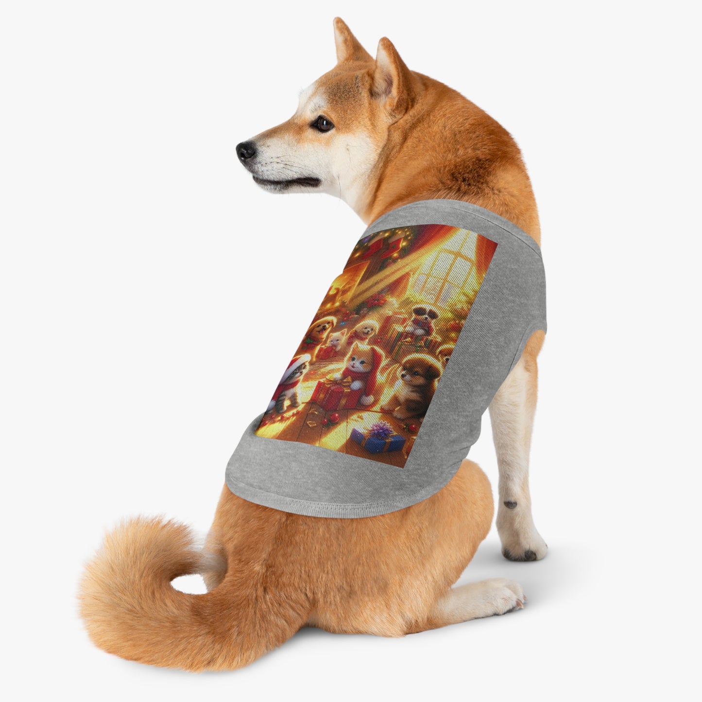 Puppies and Kittens Christmas - Pet Tank Top