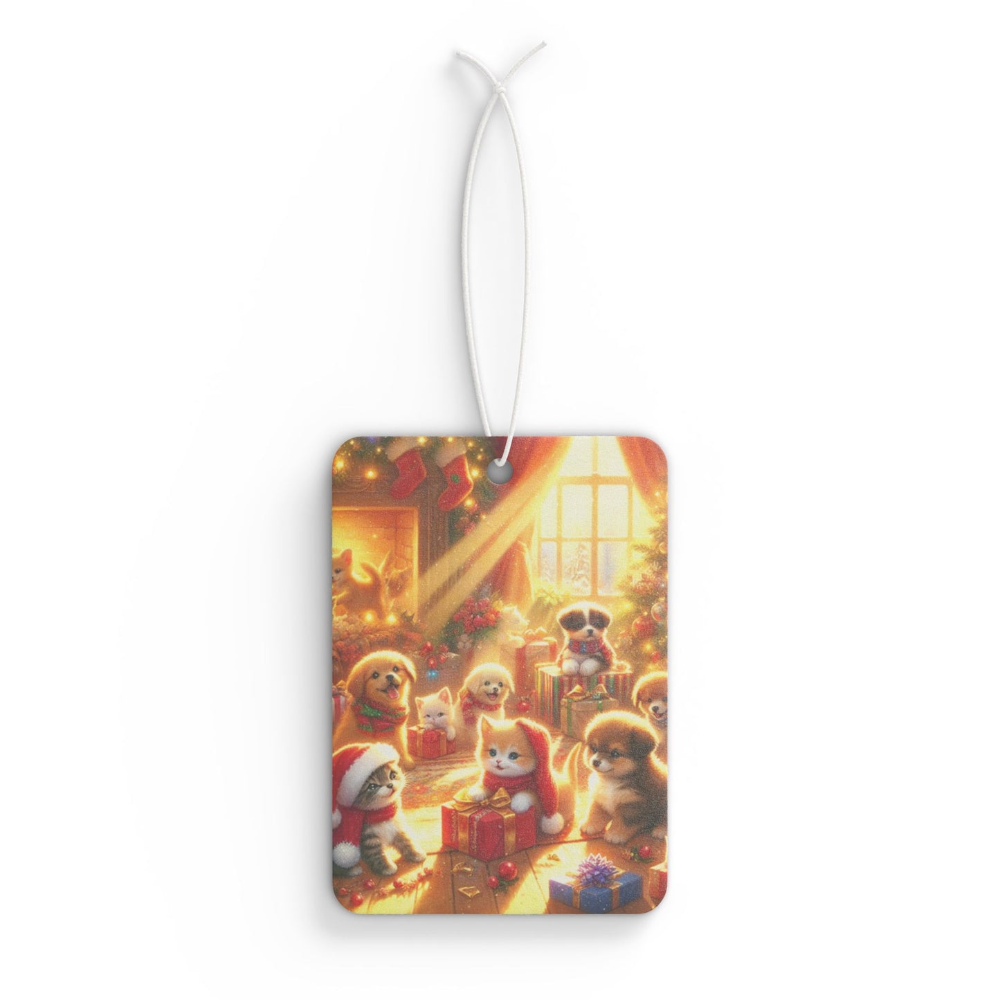 Puppies and Kittens Christmas - Car Air Freshener
