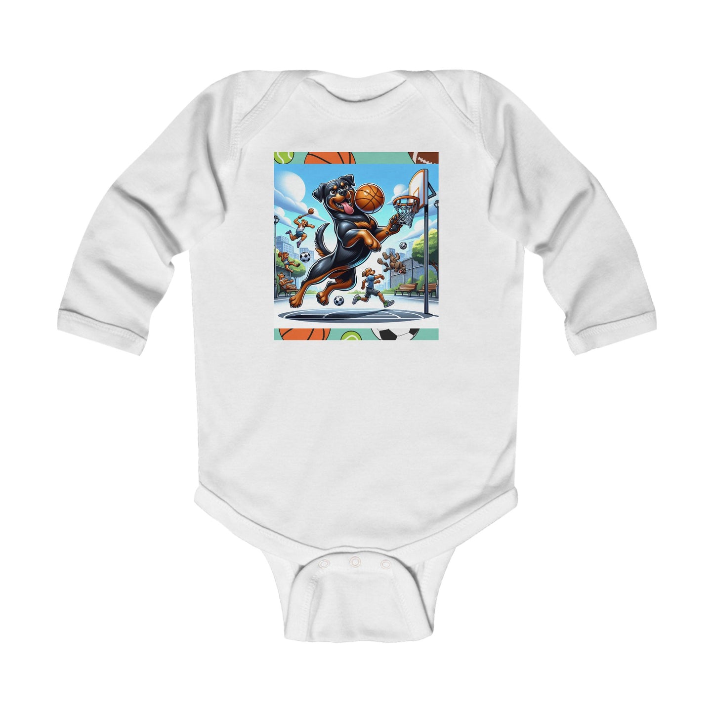 Rottweiler Sports - Infant Long Sleeve Bodysuit