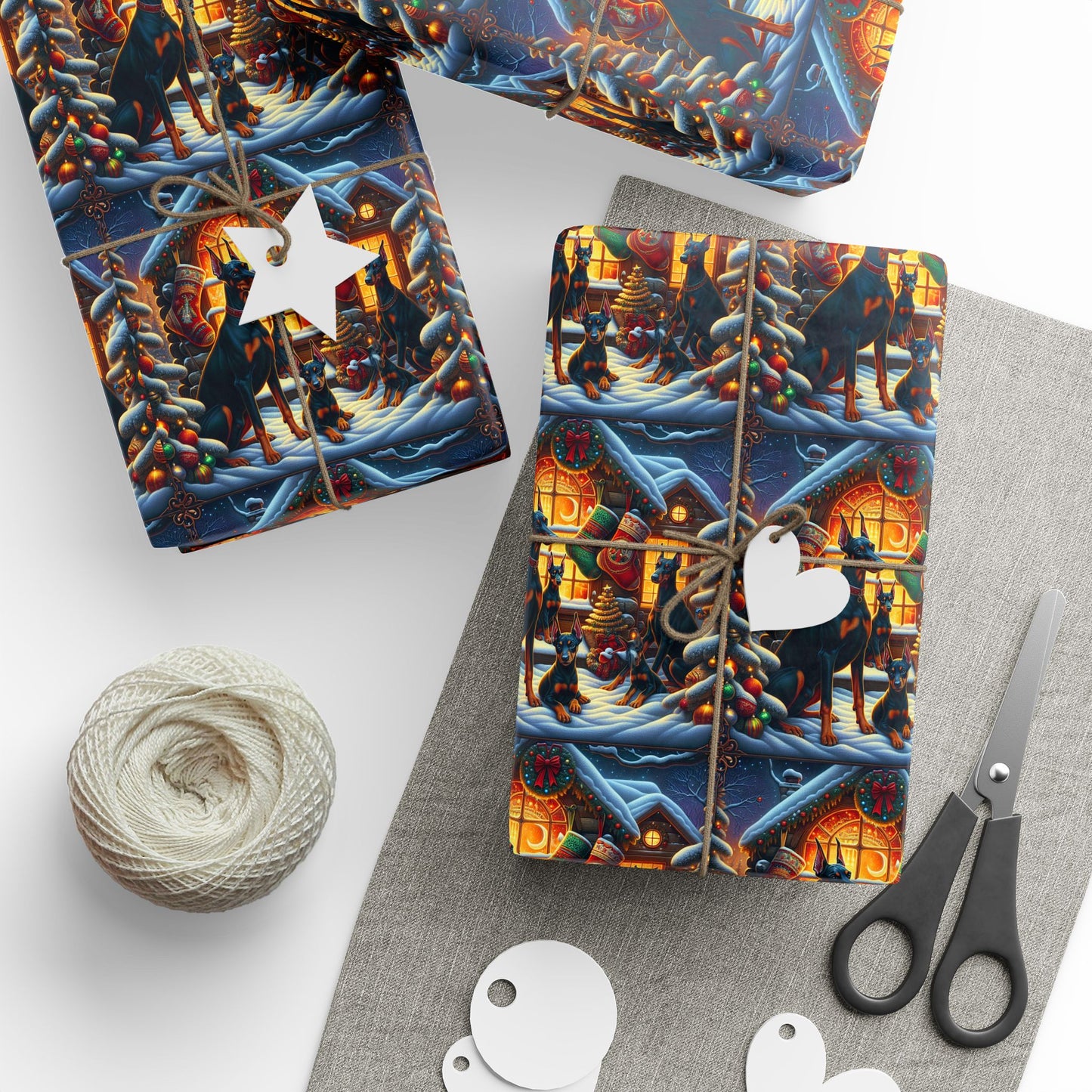 Doberman Christmas - Wrapping Papers