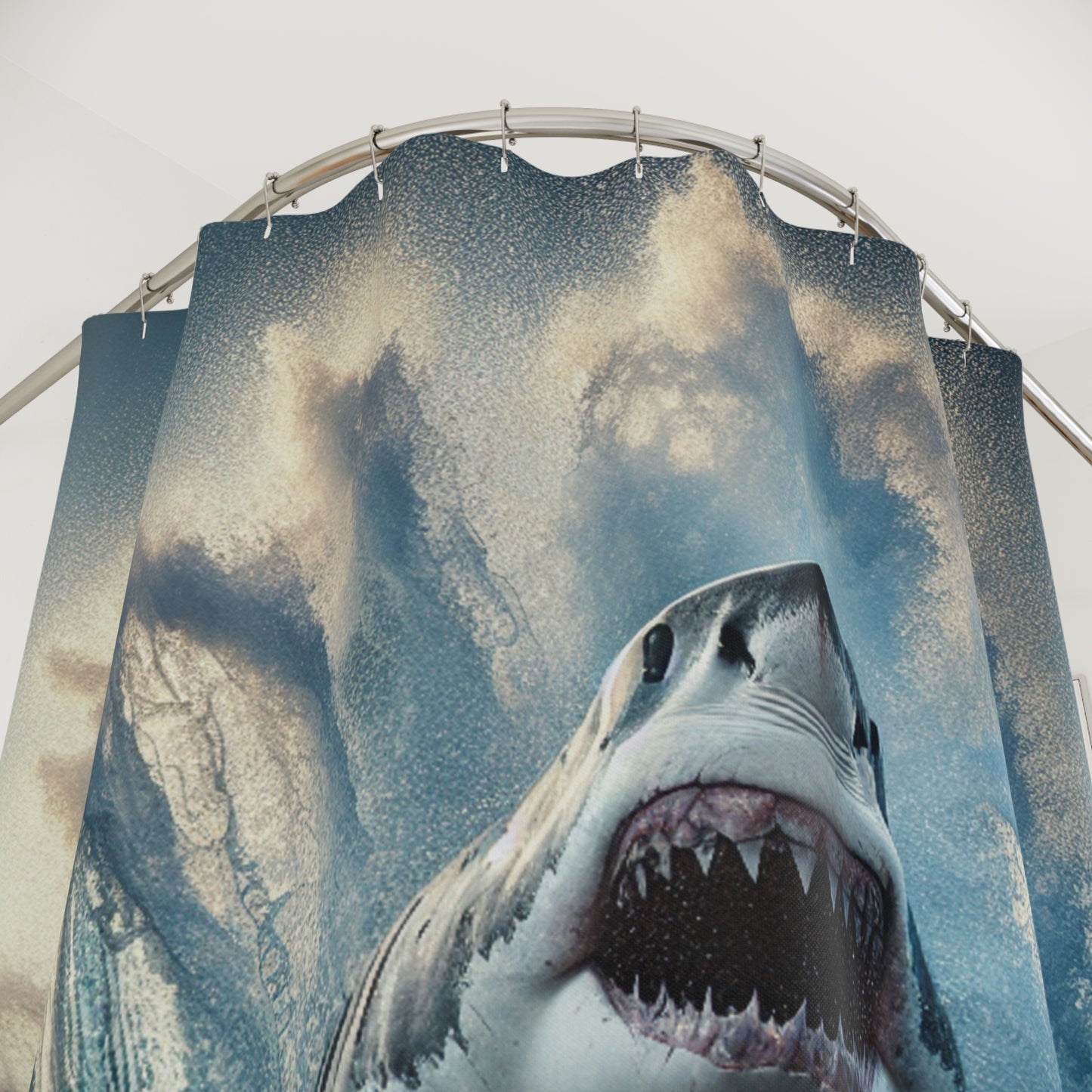 Air Jaws Shark 4 - Shower Curtains