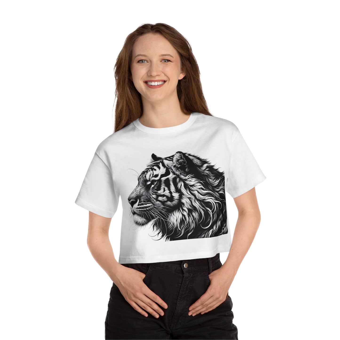 Tiger Women's Crop T-Shirt