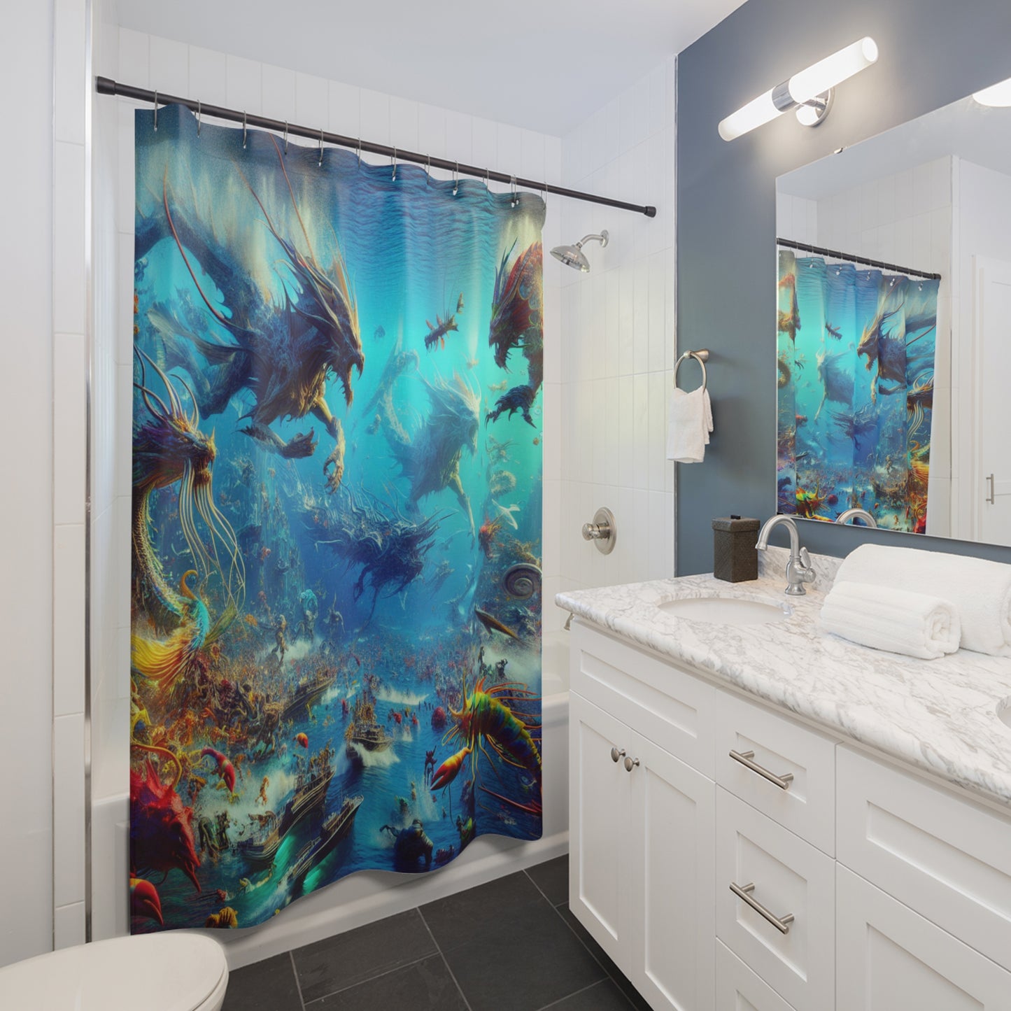 Icean Fantasy - Shower Curtains