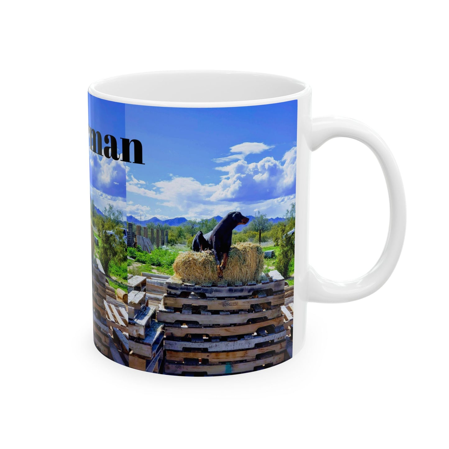 Doberman 2 - Ceramic Mug, (11oz, 15oz)