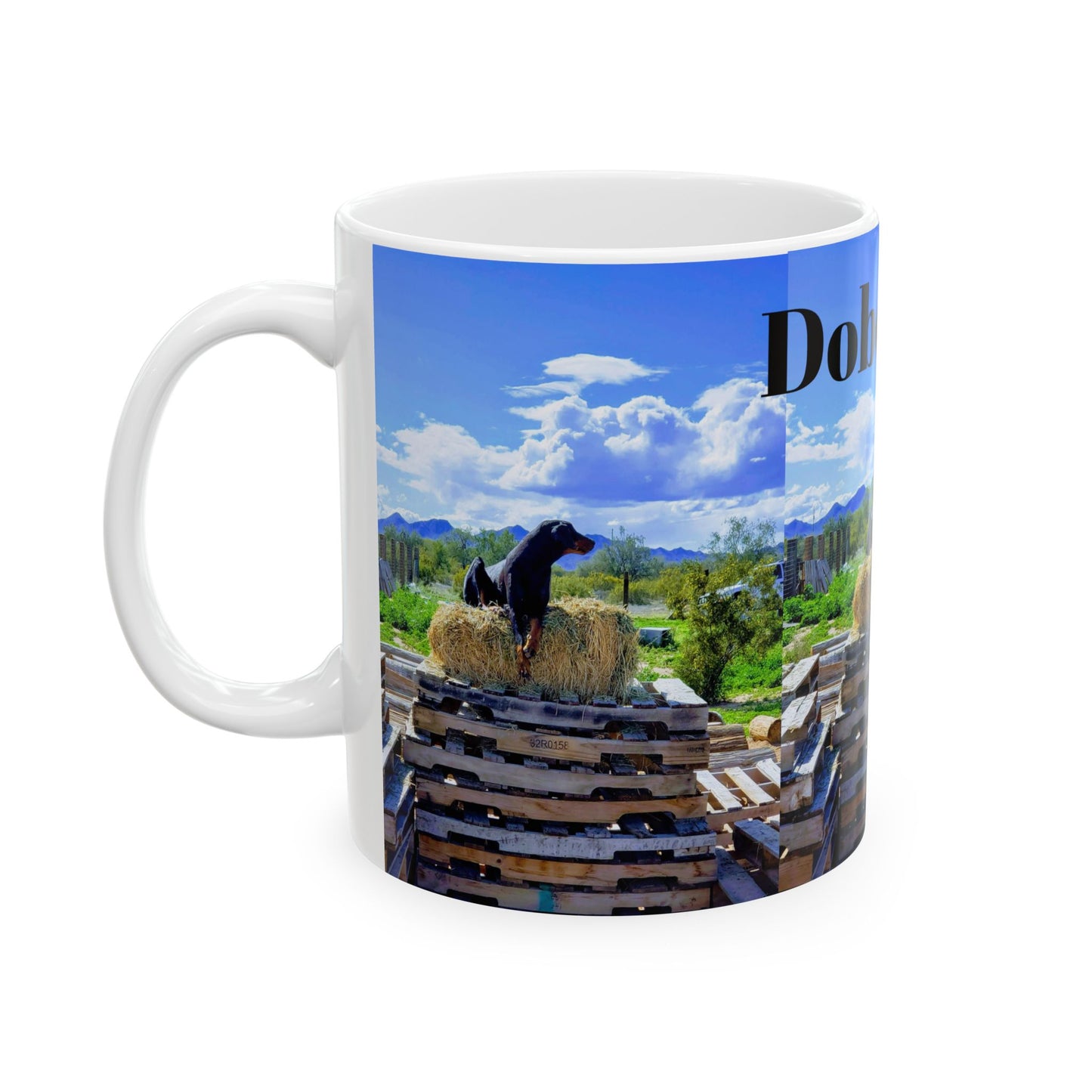 Doberman 2 - Ceramic Mug, (11oz, 15oz)
