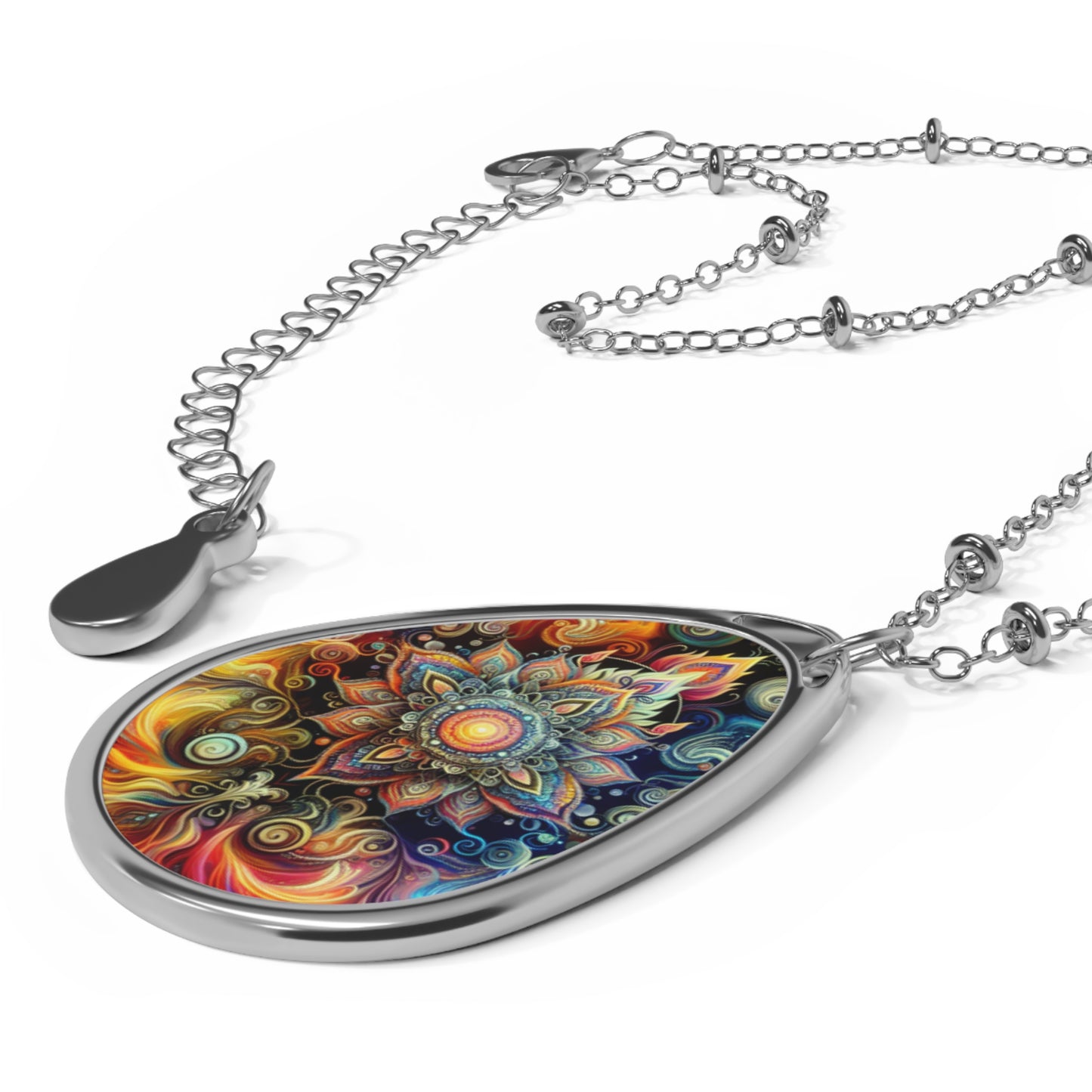 Yogi Meditation - Oval Necklace