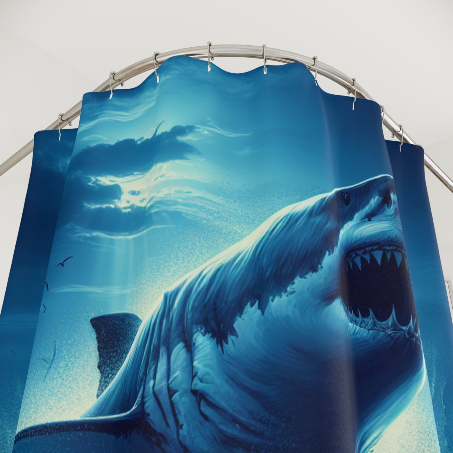 Air Jaws Shark - Shower Curtains