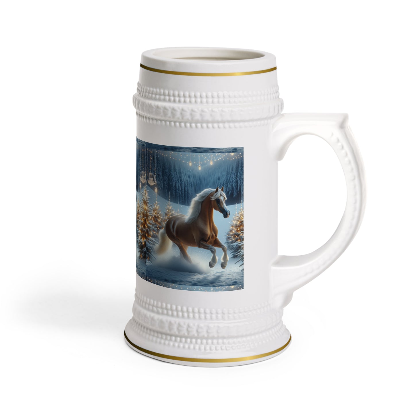 Arabian Horse Christmas 2 - Beer Stein Mug