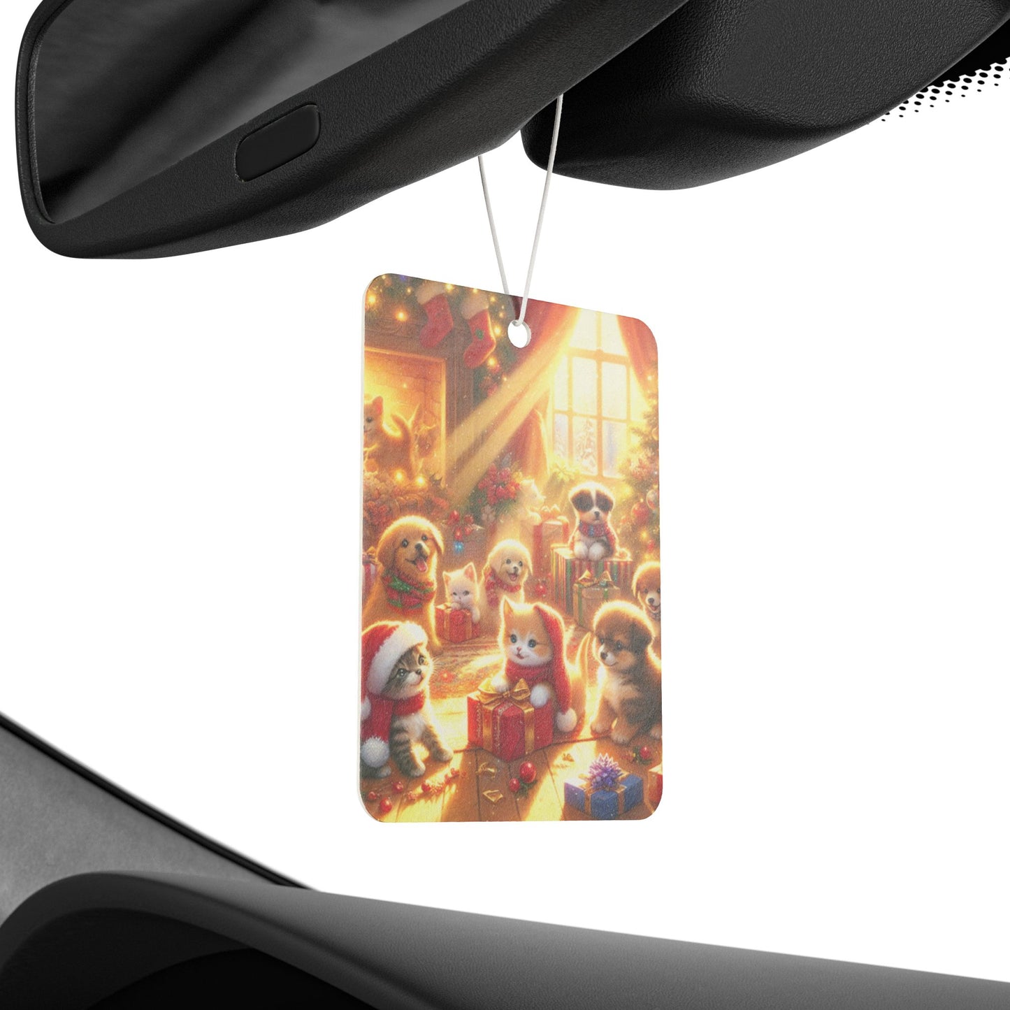 Puppies and Kittens Christmas - Car Air Freshener
