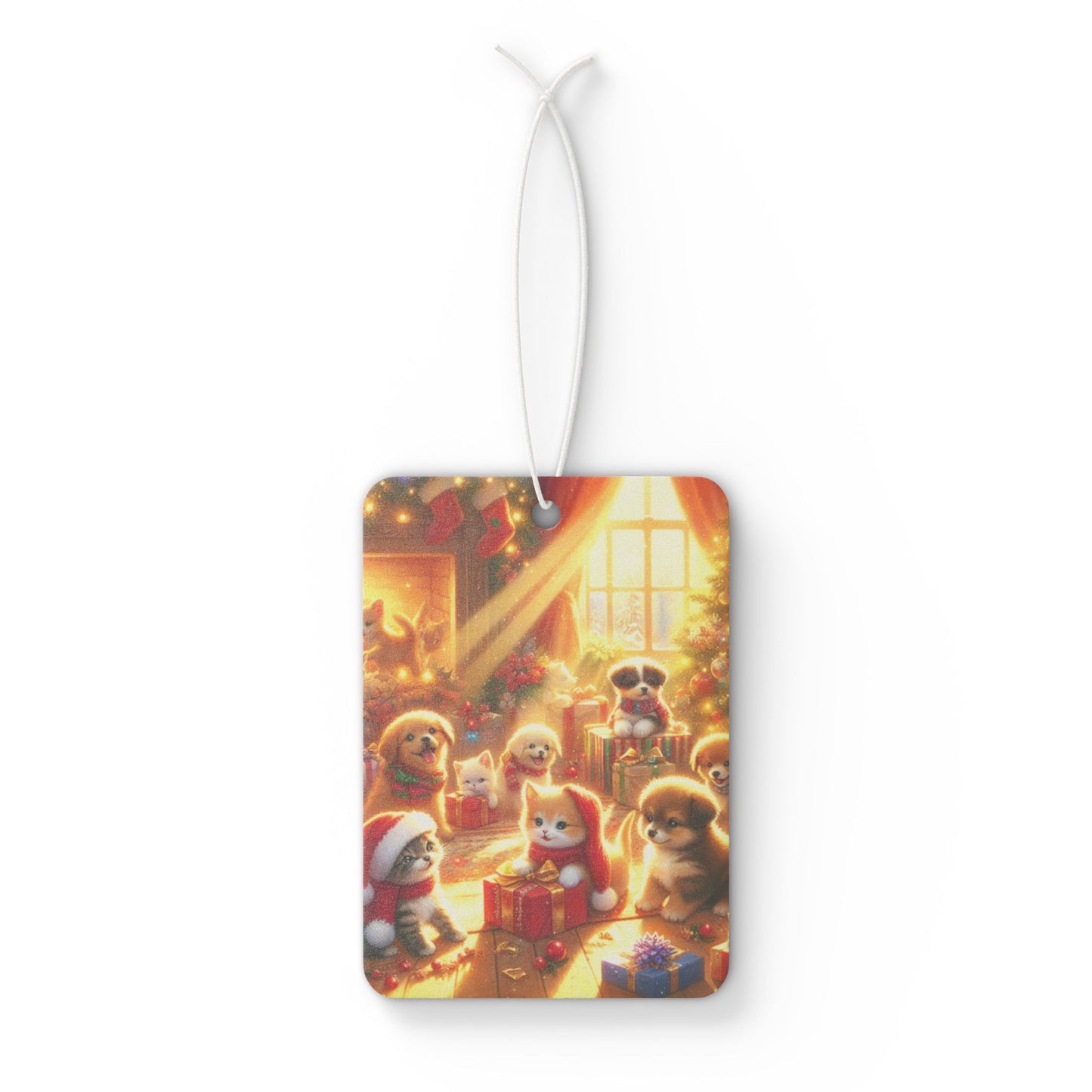 Puppies and Kittens Christmas - Car Air Freshener