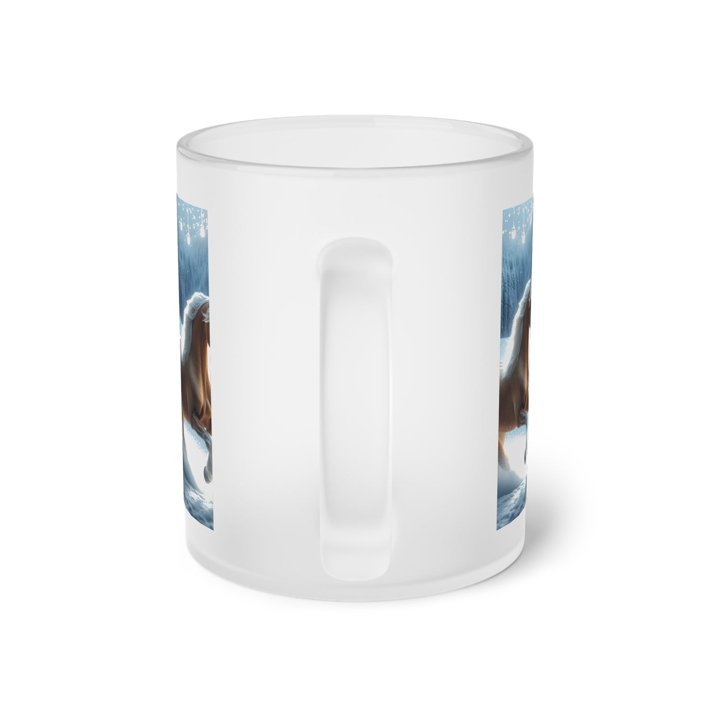 Arabian Horse Christmas 2 - Frosted Glass Mug