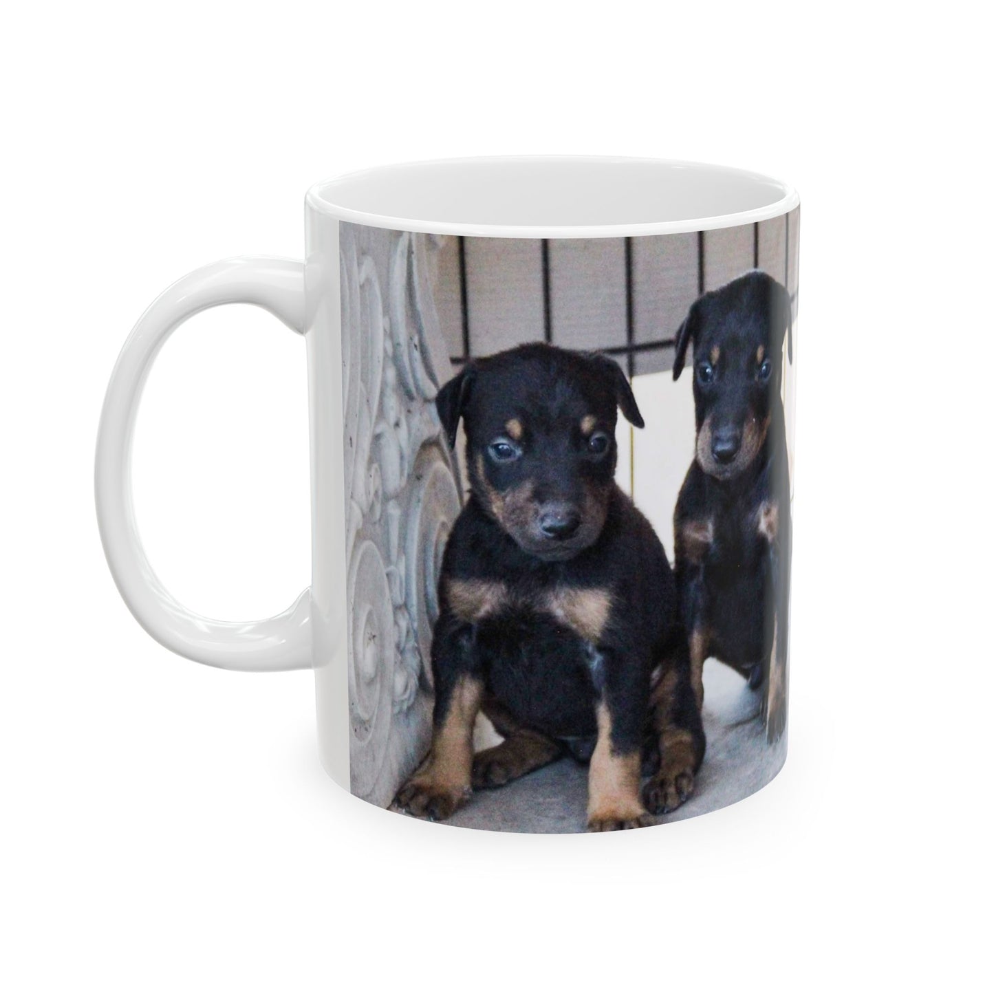 Doberman Puppies 2 - Ceramic Mug, (11oz, 15oz)