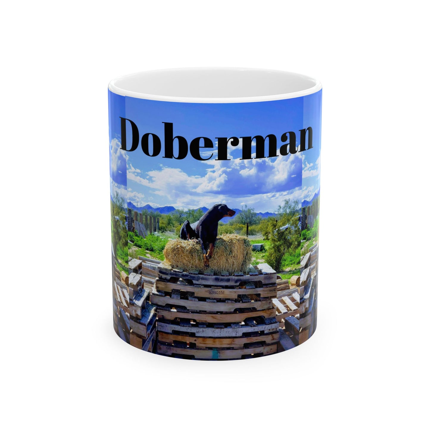 Doberman 2 - Ceramic Mug, (11oz, 15oz)