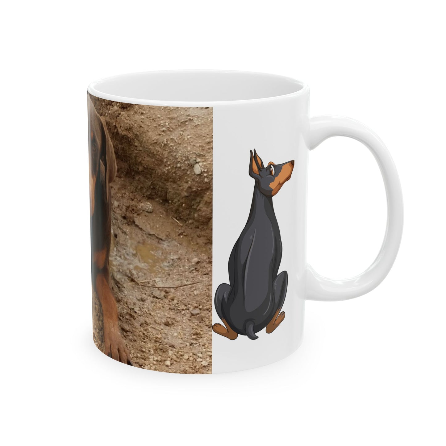 Doberman - Ceramic Mug, (11oz, 15oz)