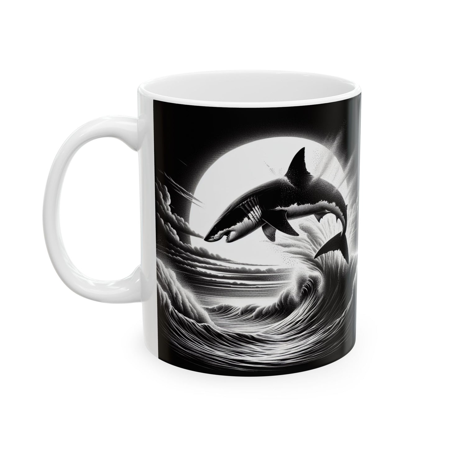 Air Jaws Sharks - Ceramic Mug, (11oz, 15oz)