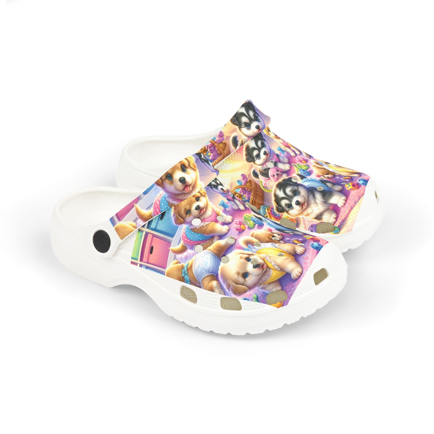 Puppies - Kid's EVA Foam Clogs (AOP)