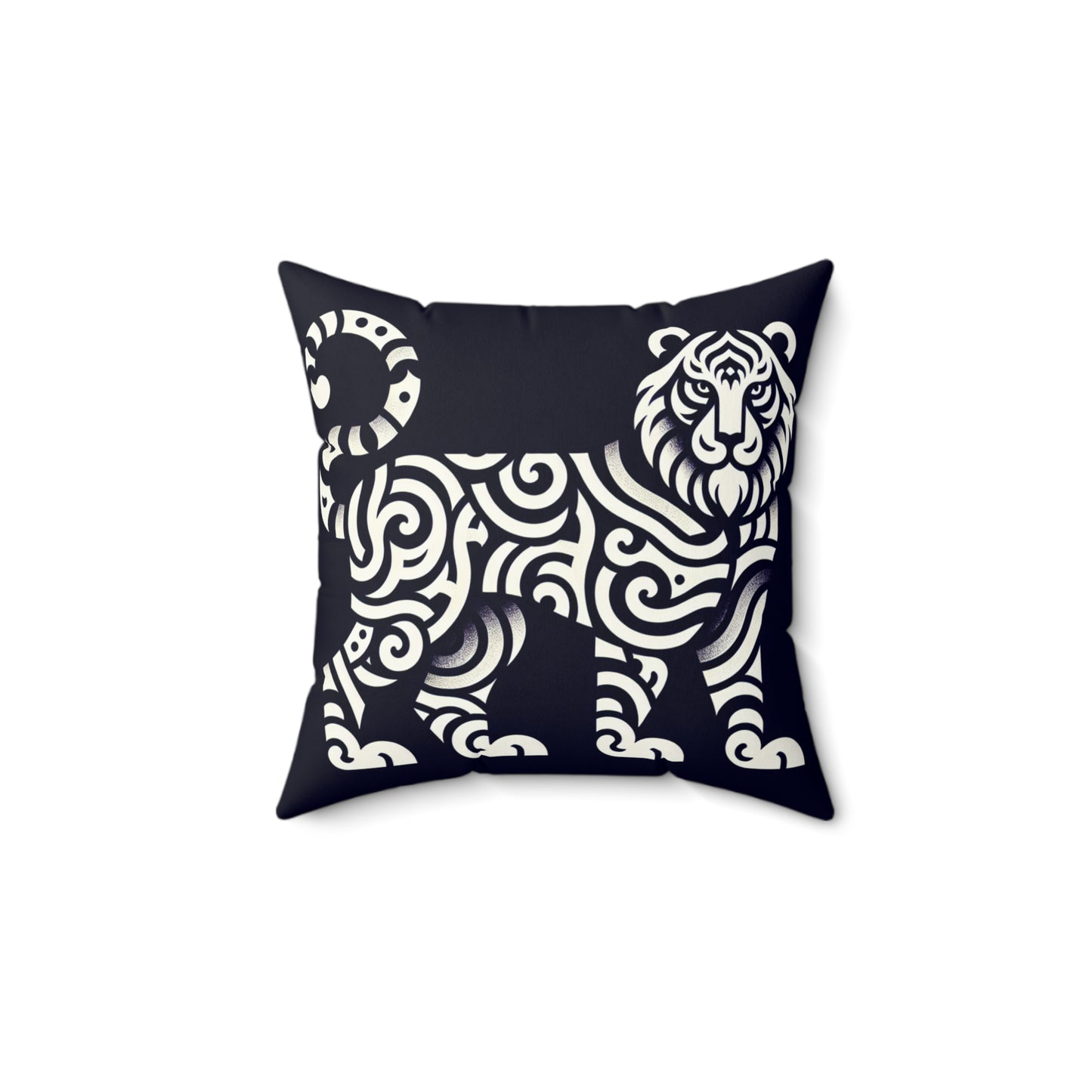 Tiger - Spun Polyester Square Pillow