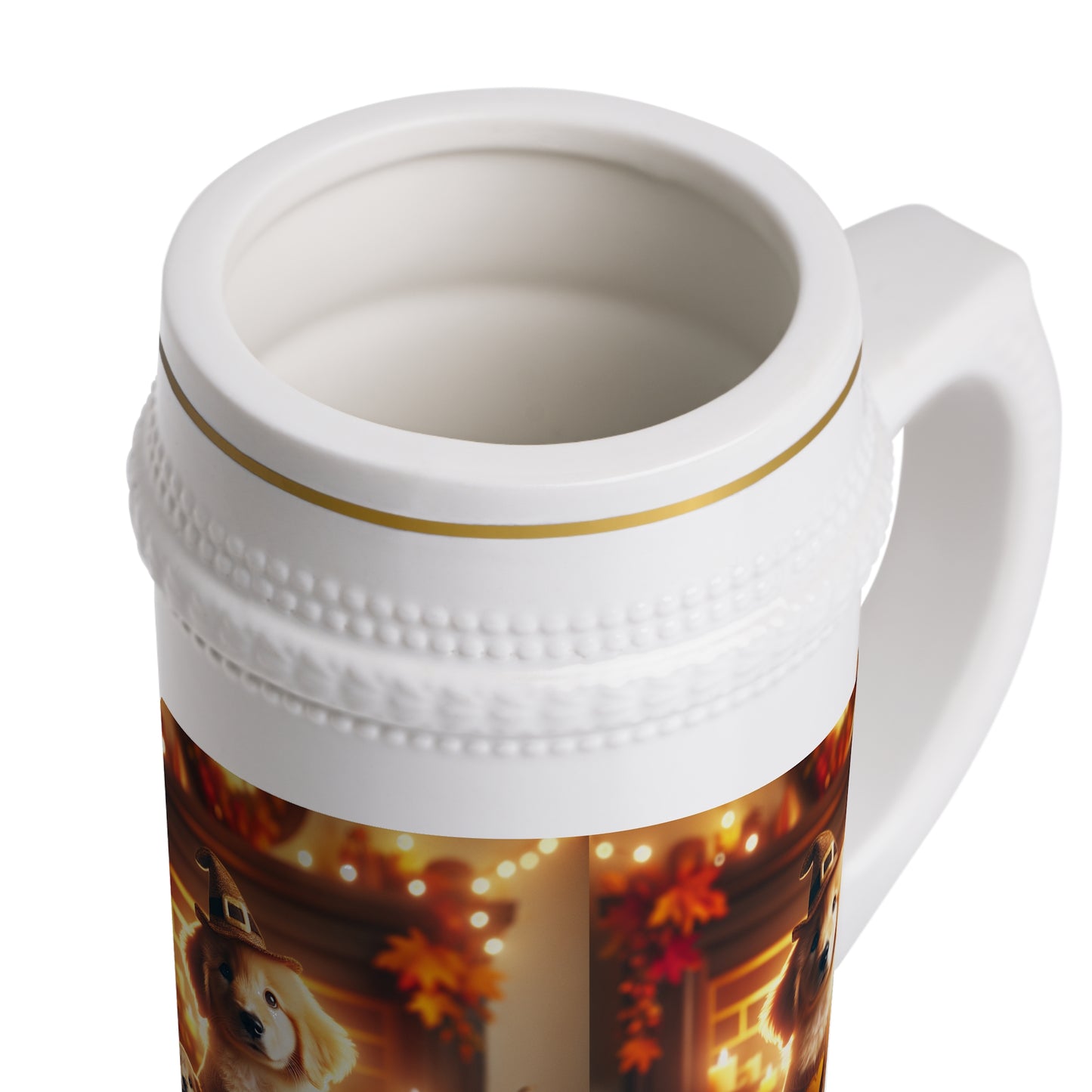 Thanksgiving Day Puppies 6 - Beer Stein Mug