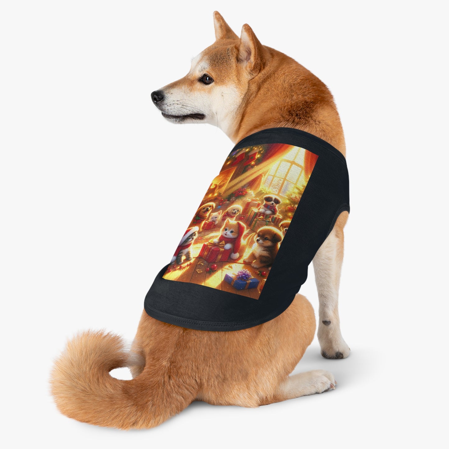 Puppies and Kittens Christmas  - Pet Tank Top