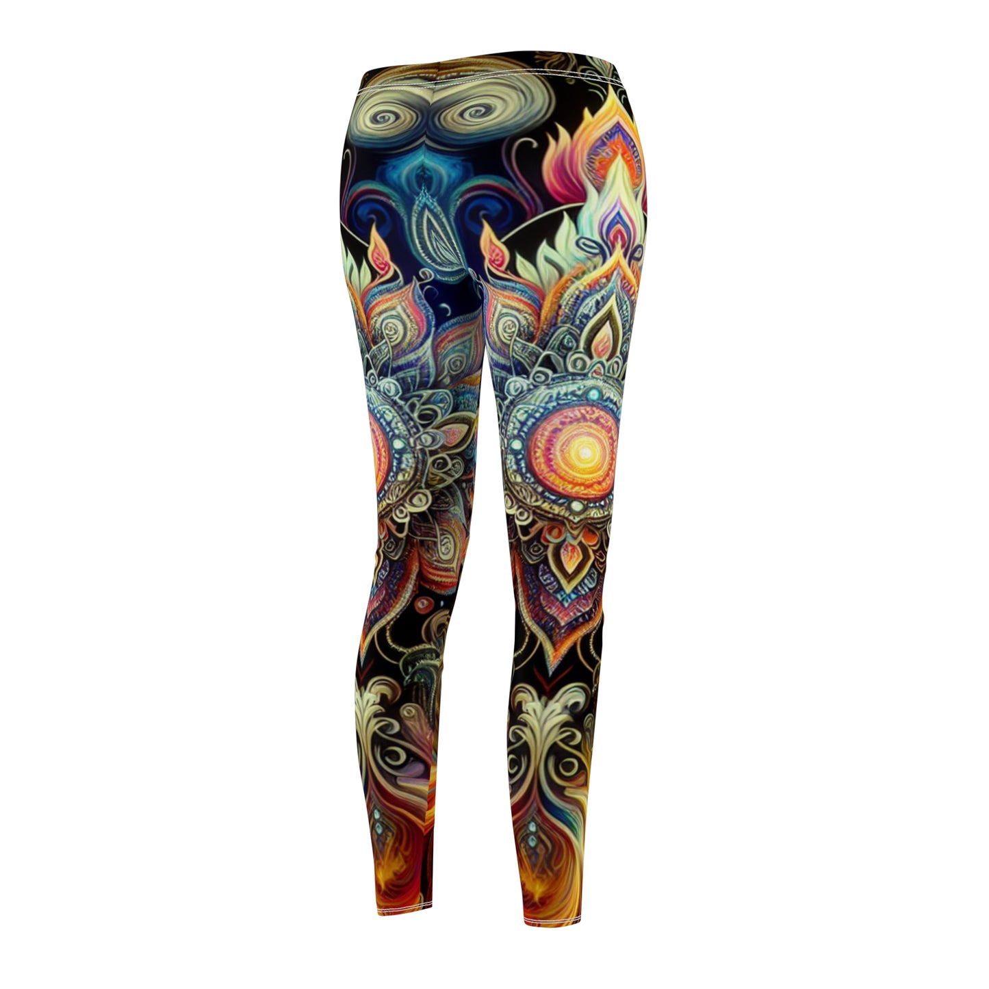 Yogi Meditation - Women's Cut & Sew Casual Leggings (AOP)