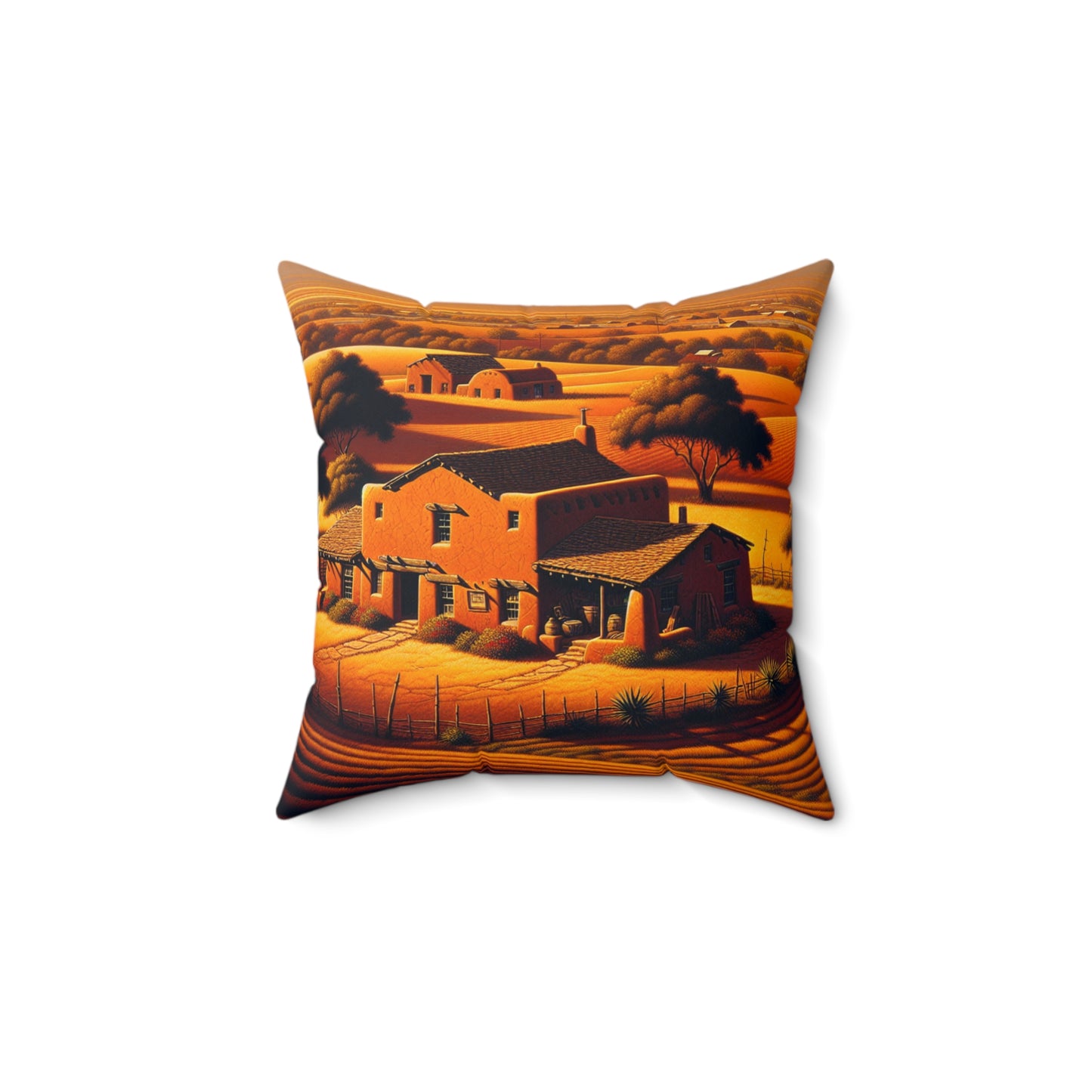 Arizona Farmhouse - Spun Polyester Square Pillow