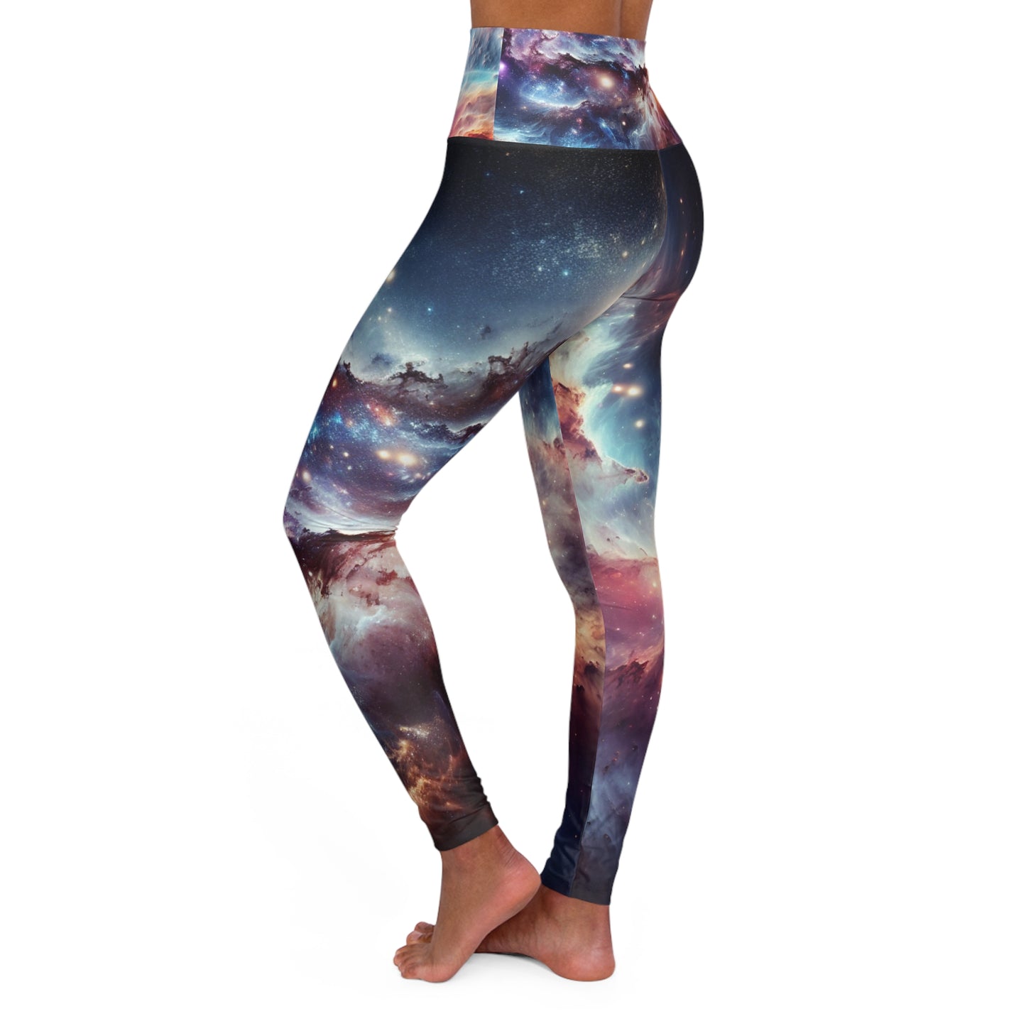 Universe - High Waisted Yoga Leggings (AOP)