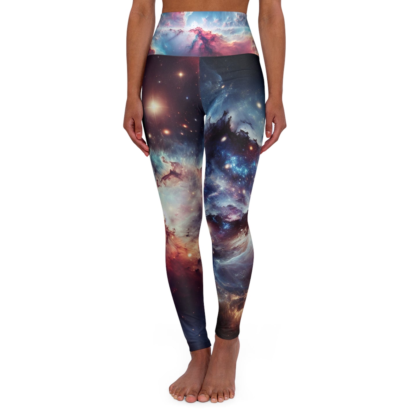 Universe - High Waisted Yoga Leggings (AOP)