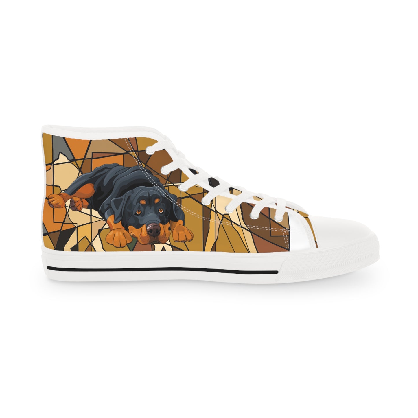 Rottweiler- Men's High Top Sneakers