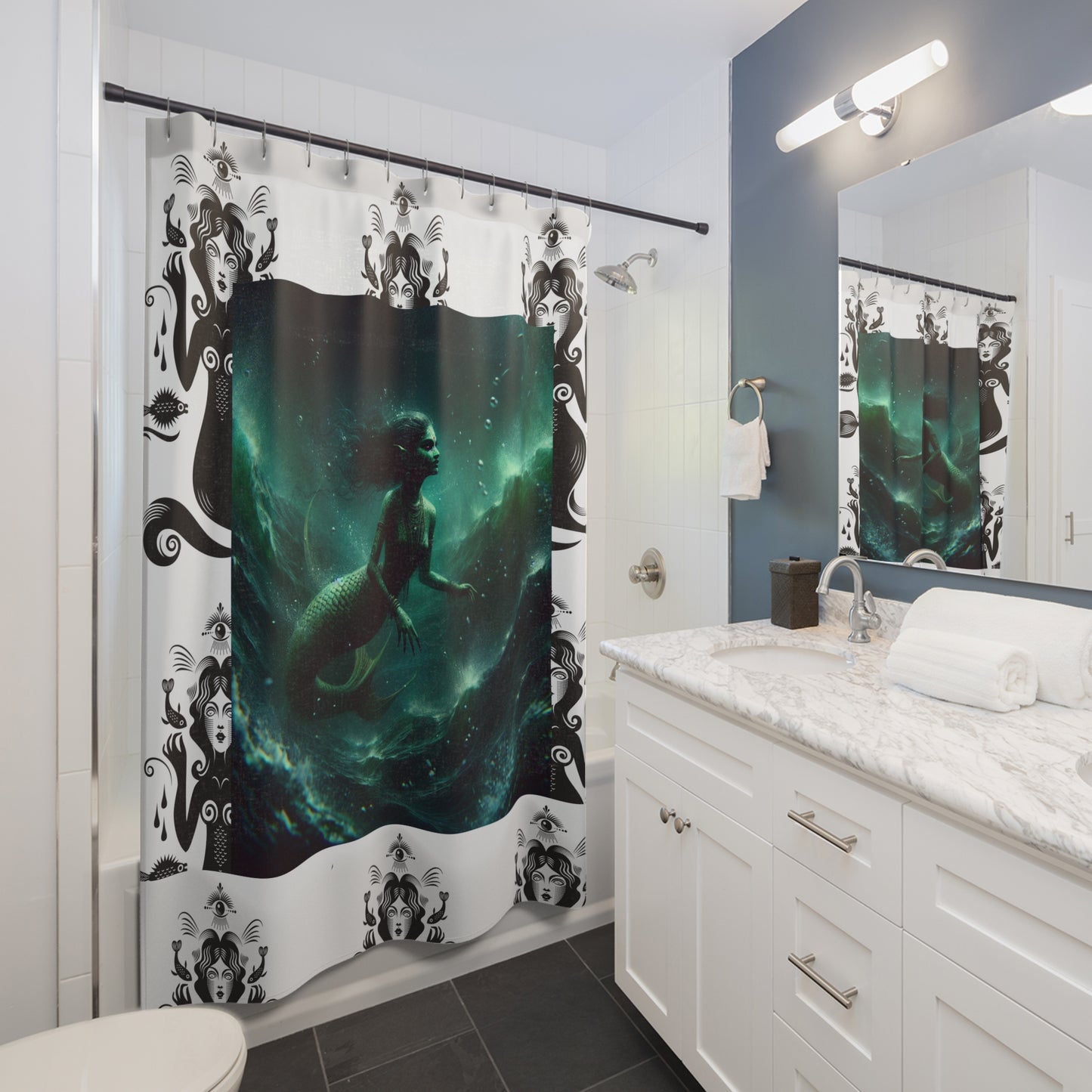 Siren - Shower Curtains