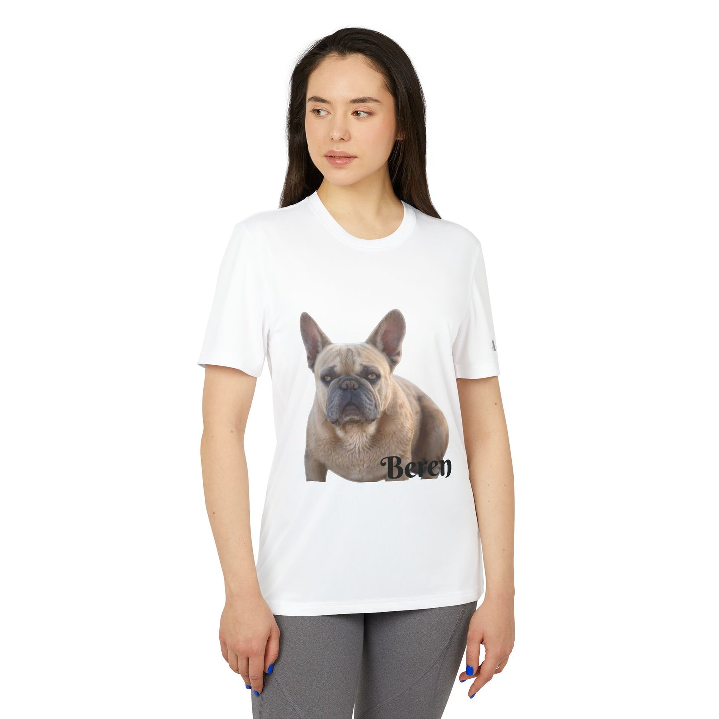 French Bulldog Unisex T-shirt - adidas Sport Tee (The Beren Collection)