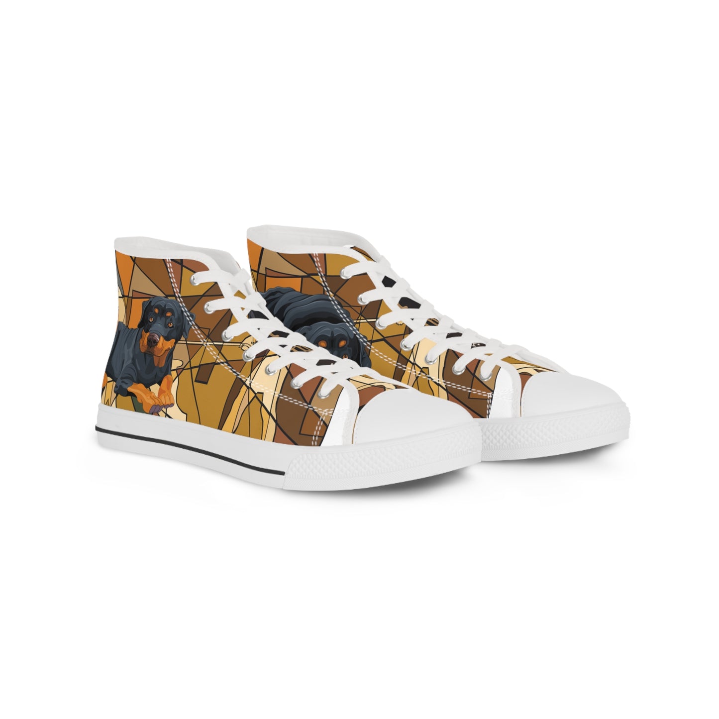 Rottweiler- Men's High Top Sneakers