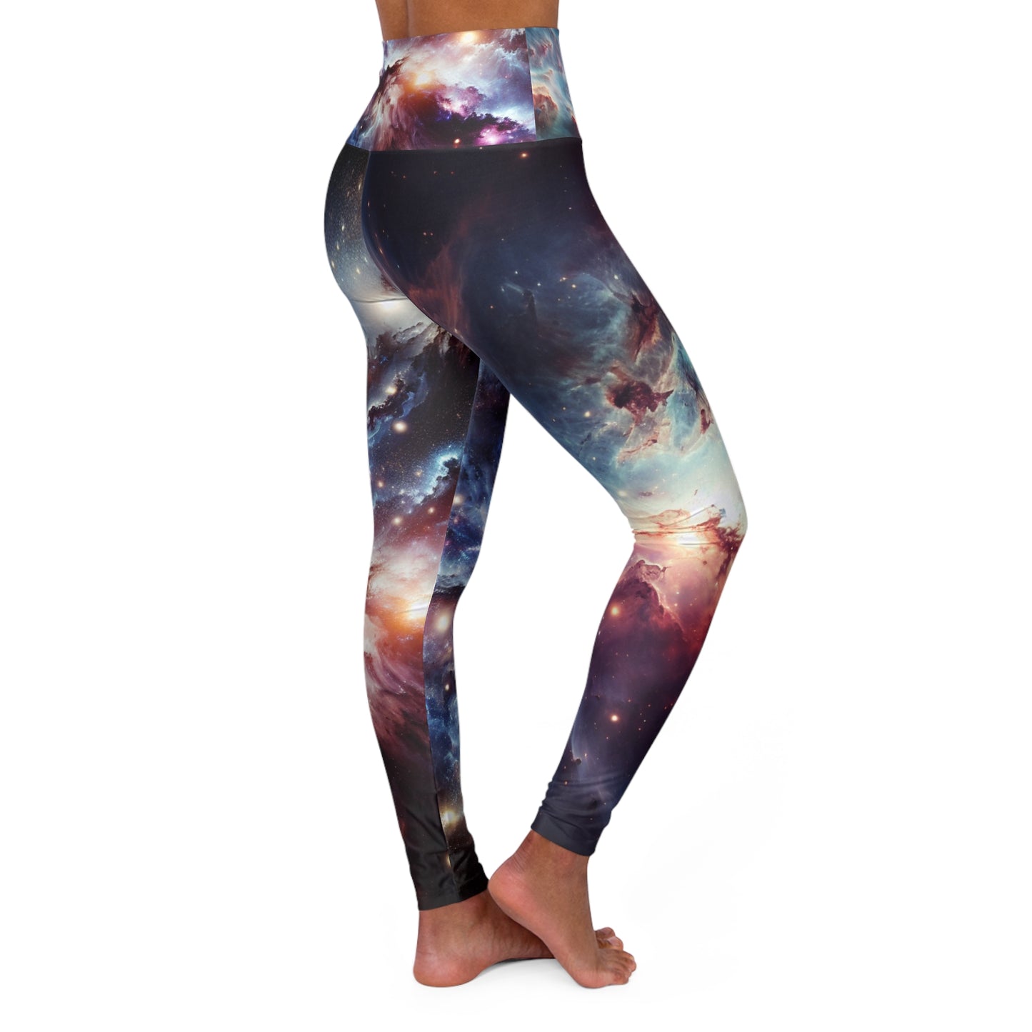 Universe - High Waisted Yoga Leggings (AOP)