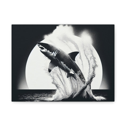 Air Jaws Shark 2 - Matte Canvas, Stretched, 1.25"