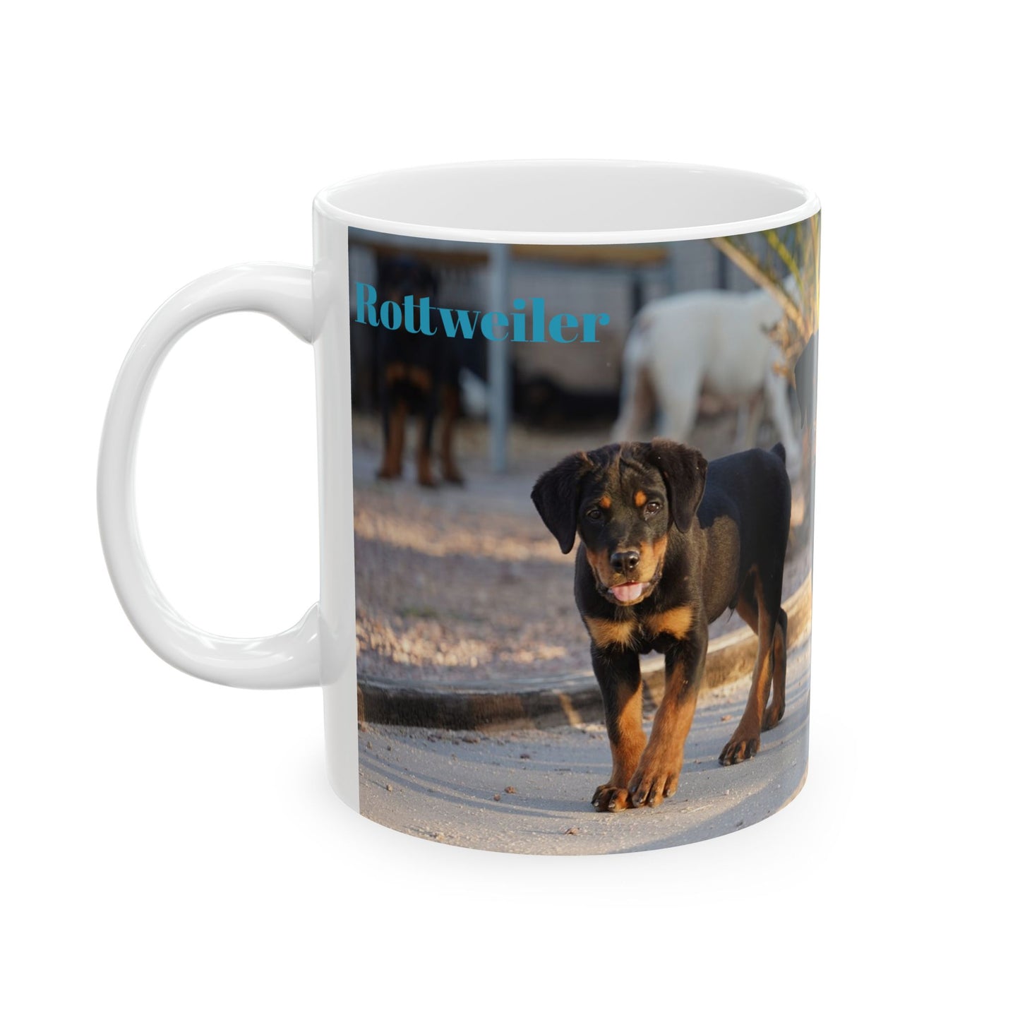 Rottweiler Puppies - Ceramic Mug, (11oz, 15oz)