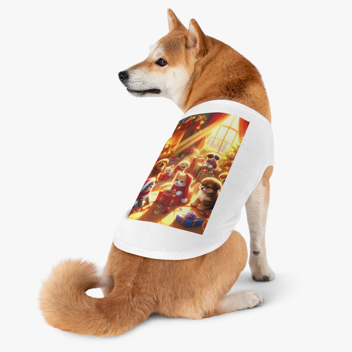 Puppies and Kittens Christmas  - Pet Tank Top