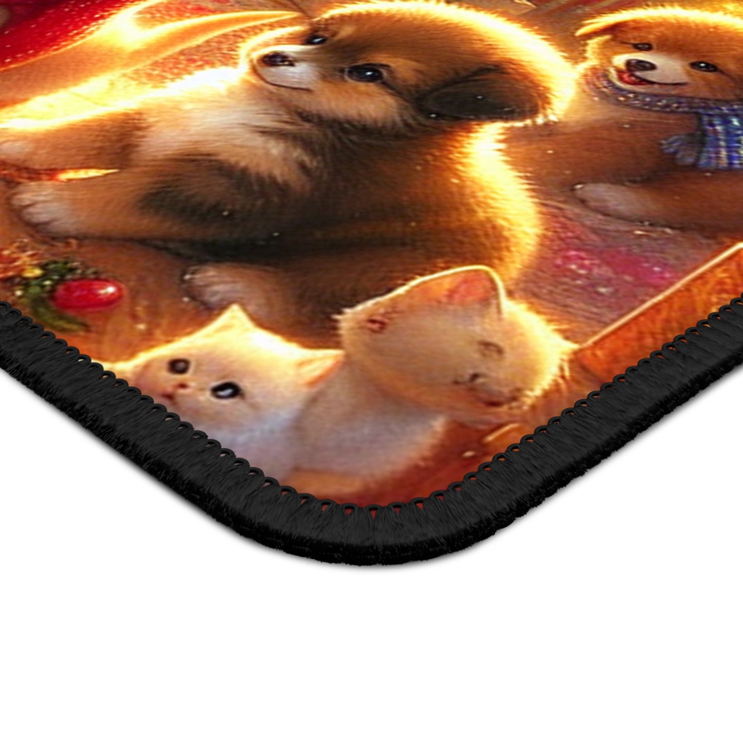 Puppies and Kittens Christmas  - Gaming Mouse Pad