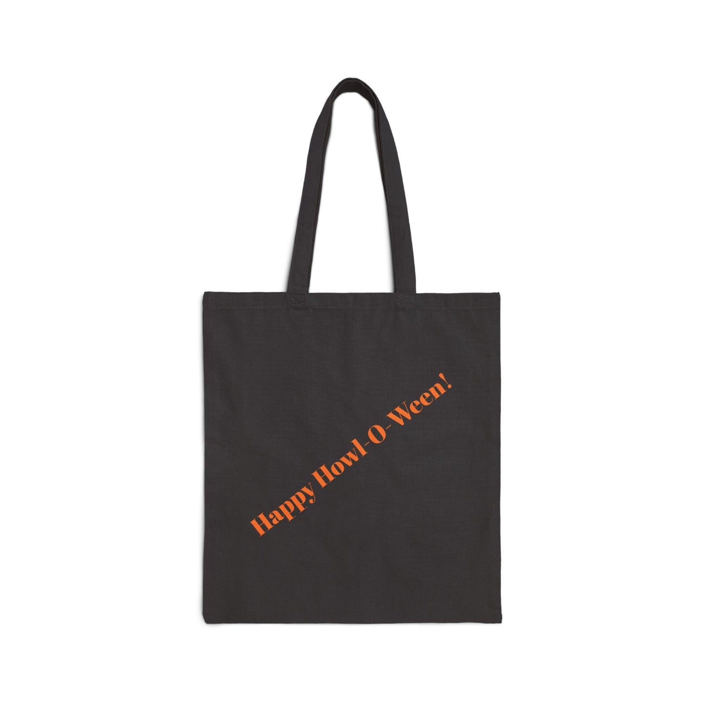 Happy Howl-O-Ween! Trick or Treat Cotton Canvas Tote Bag