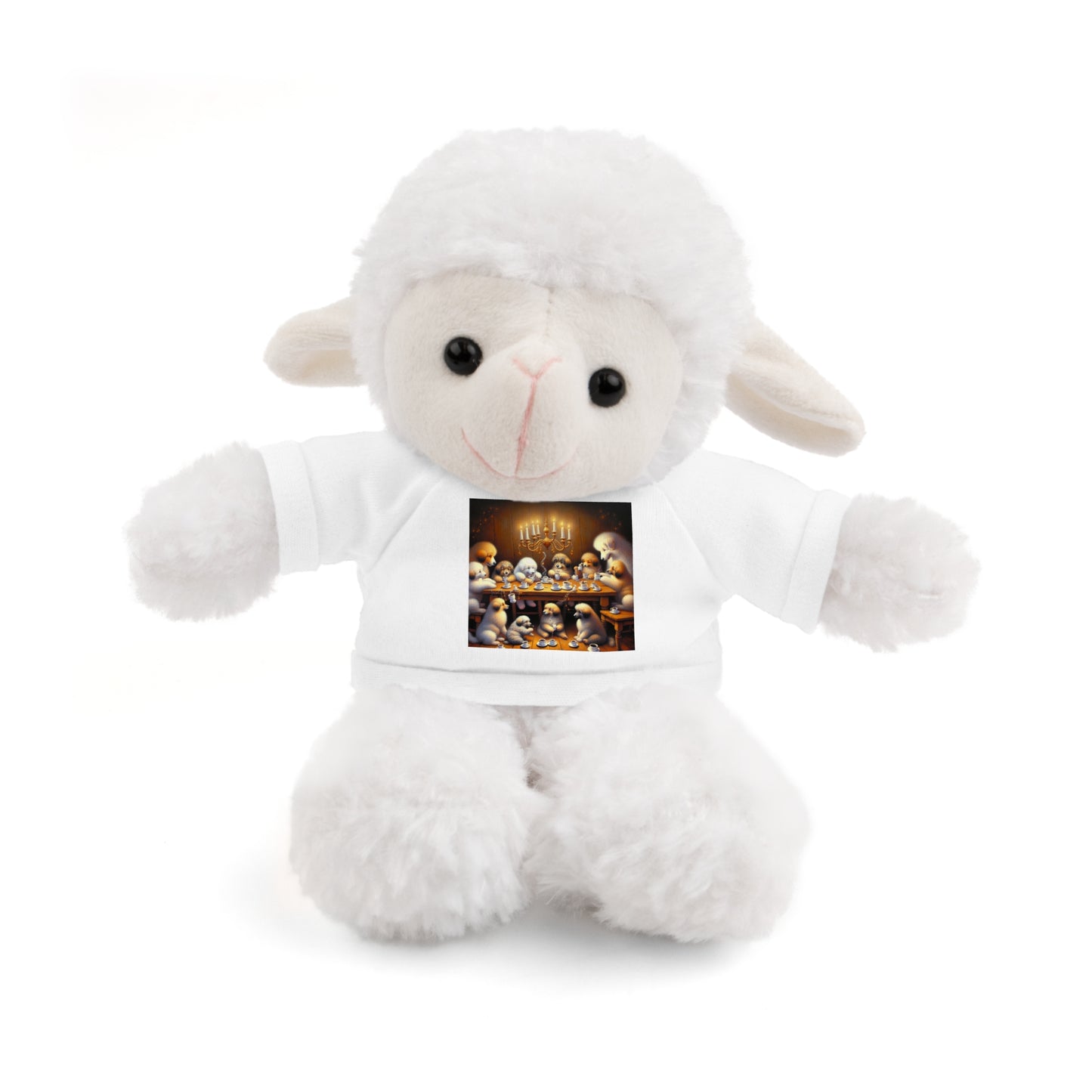 Puppies at Coffee Time - Stuffed Animals with Tee