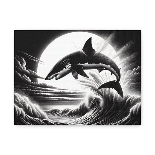 Air Jaws Shark 1 - Matte Canvas, Stretched, 1.25"