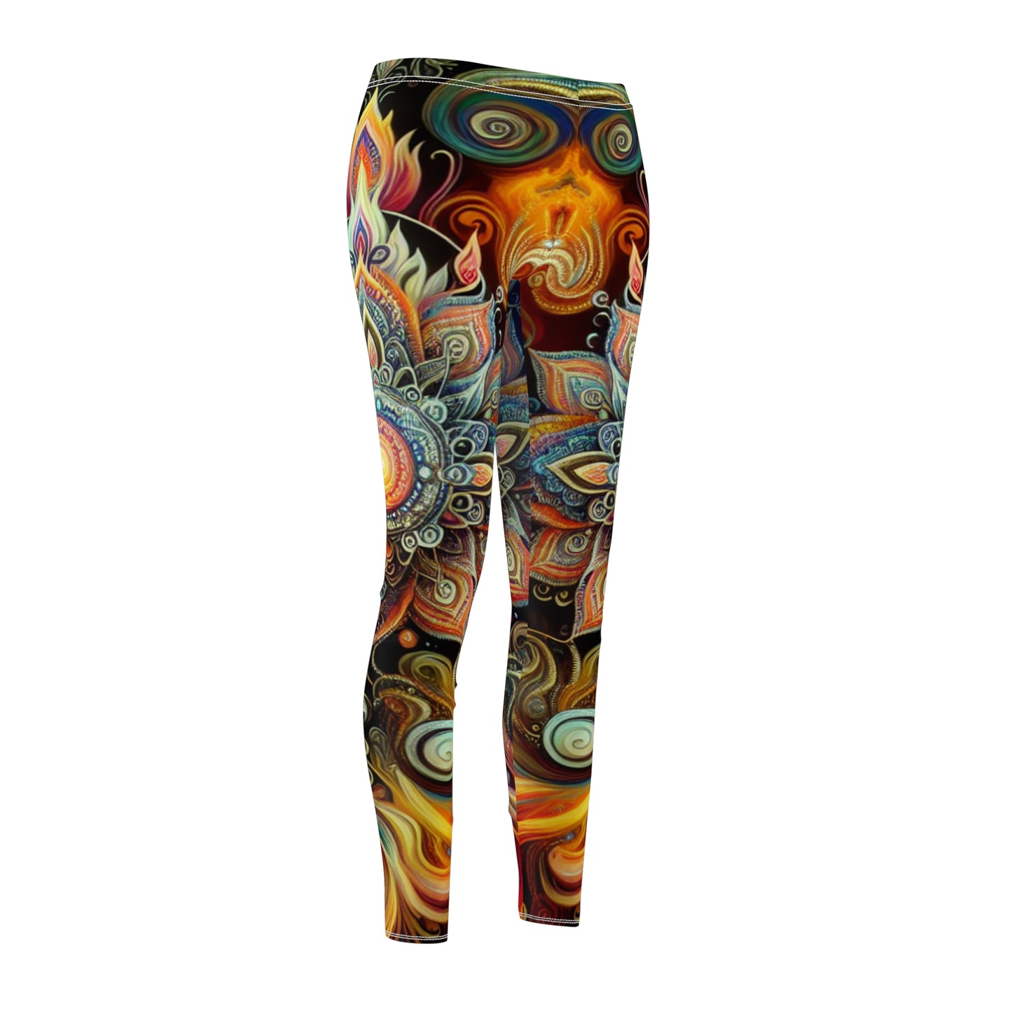 Yogi Meditation - Women's Cut & Sew Casual Leggings (AOP)