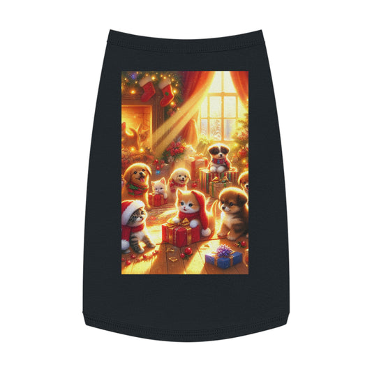 Puppies and Kittens Christmas  - Pet Tank Top