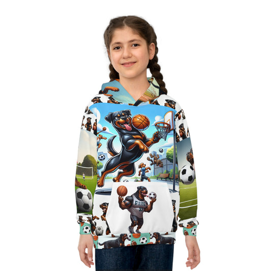 Rottweiler Sports - Children's Hoodie (AOP)