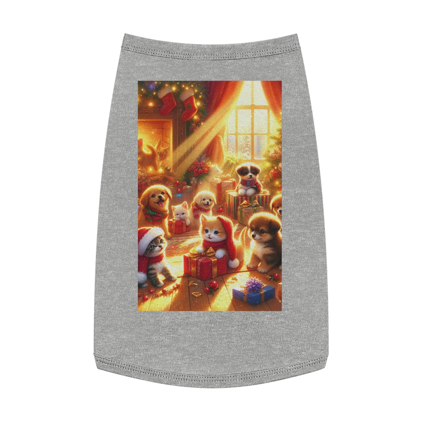 Puppies and Kittens Christmas  - Pet Tank Top