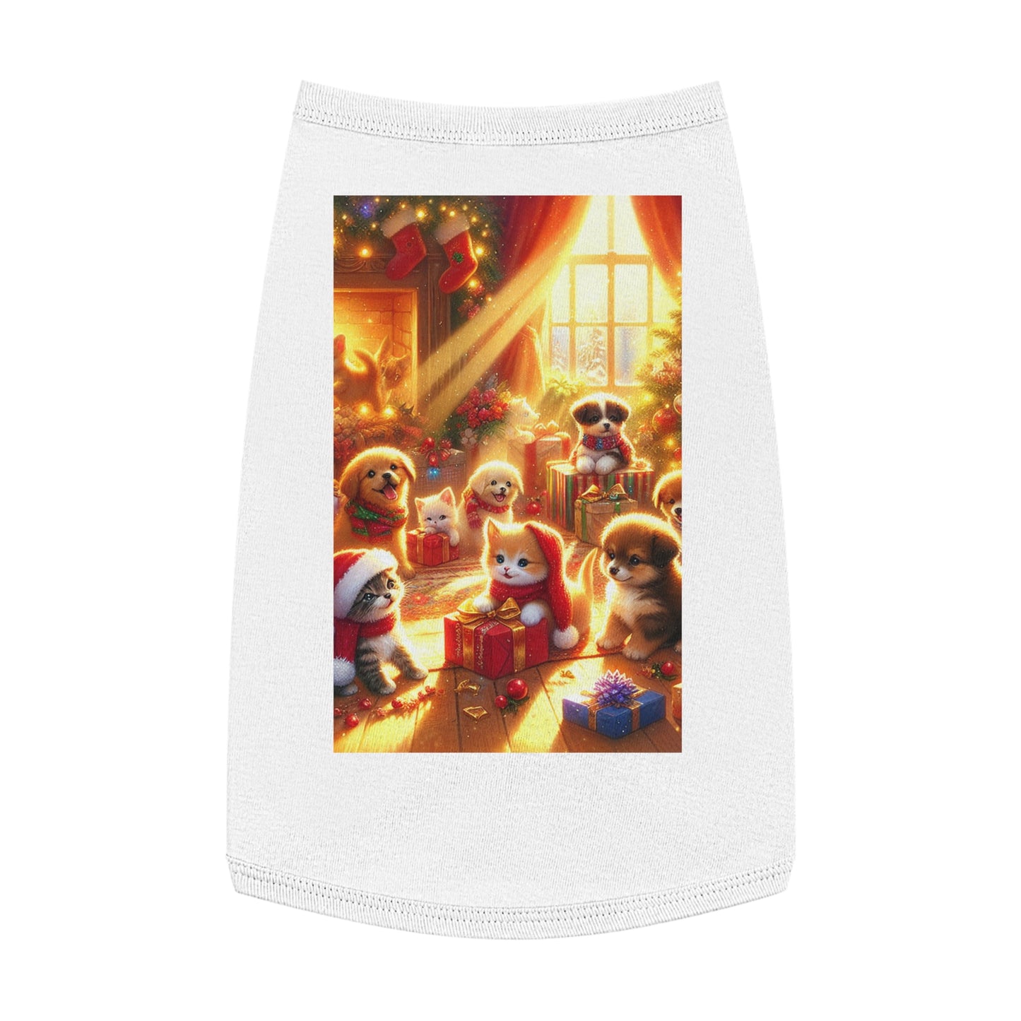 Puppies and Kittens Christmas  - Pet Tank Top