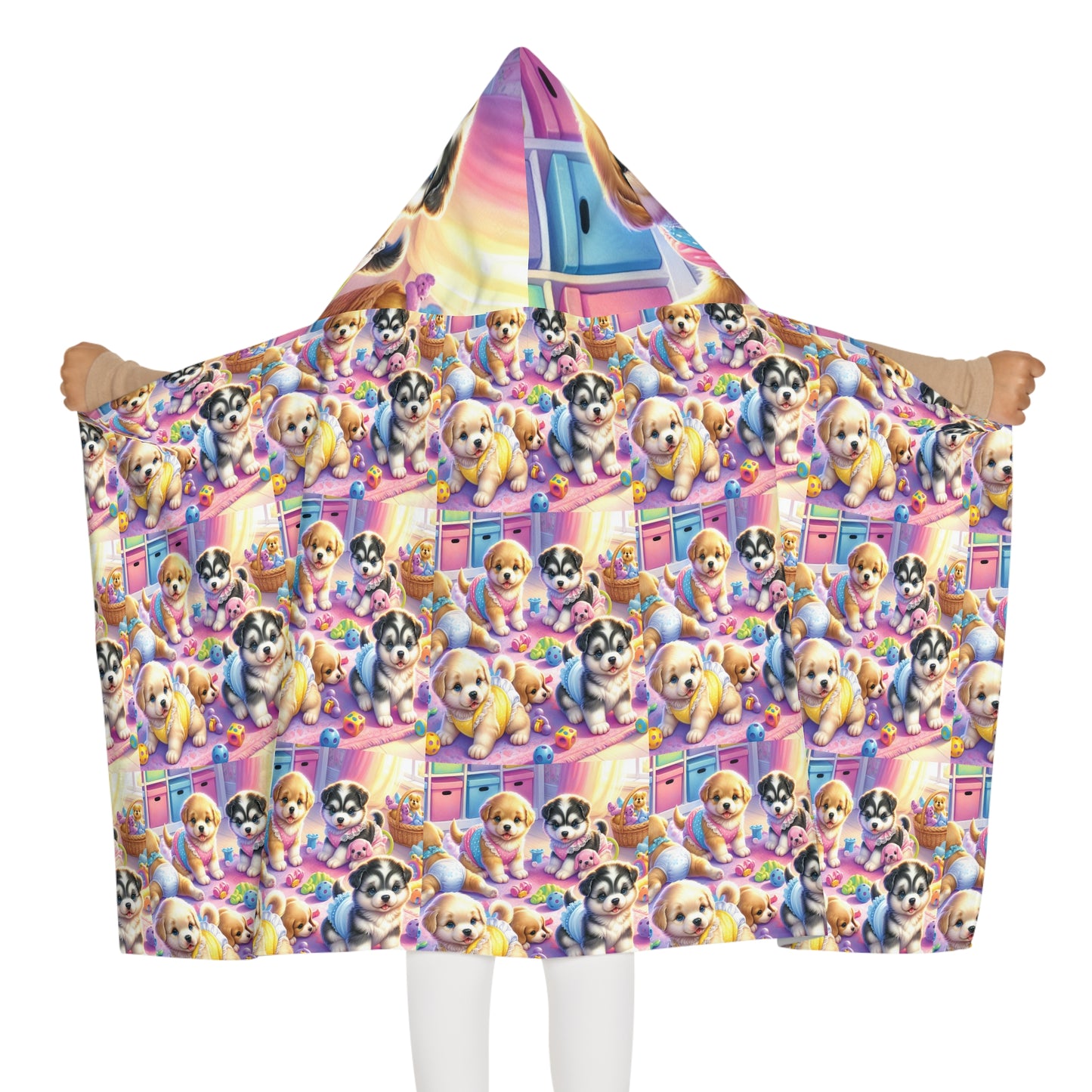 Puppies - Youth Hooded Towel