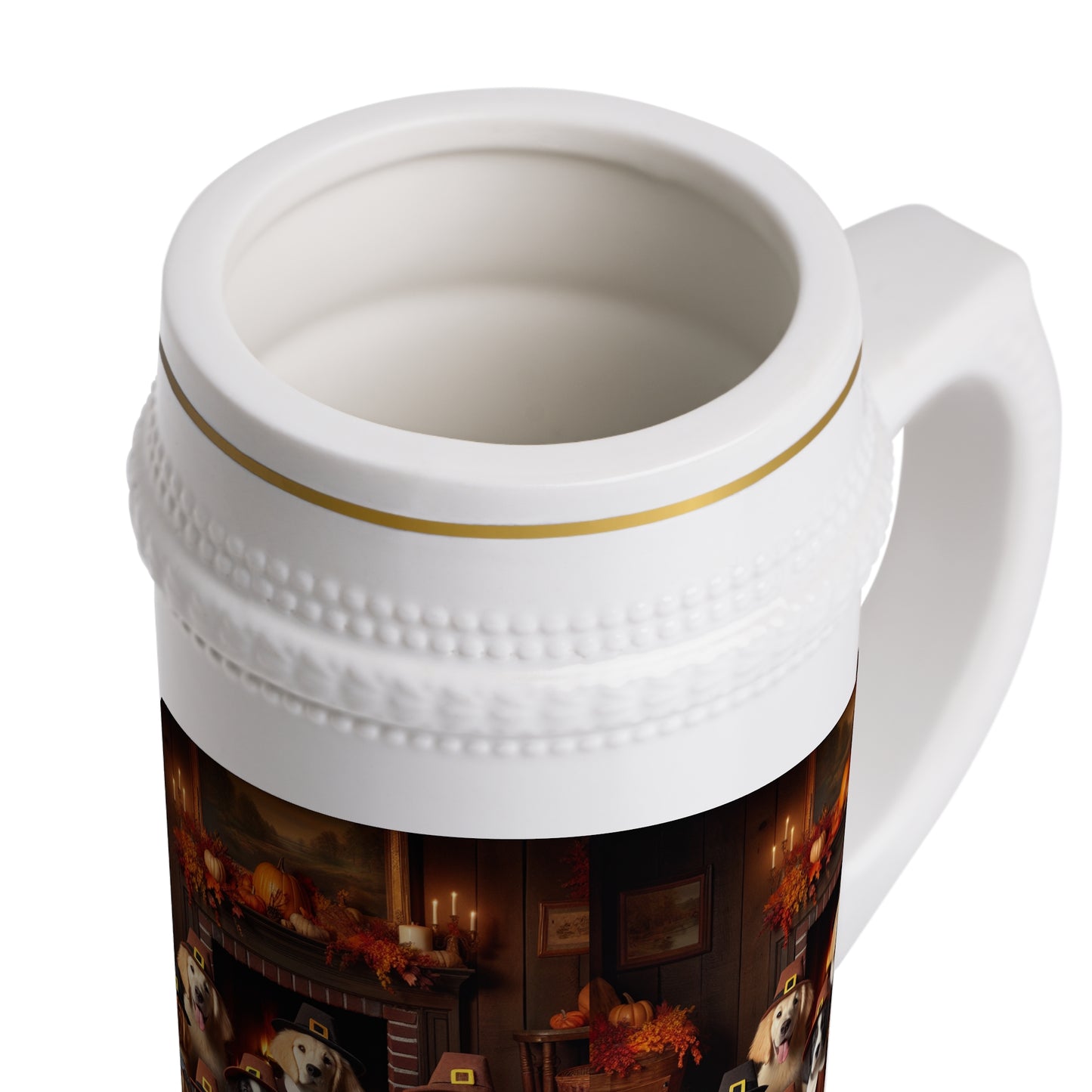 Thanksgiving Day Puppies 2 - Beer Stein Mug