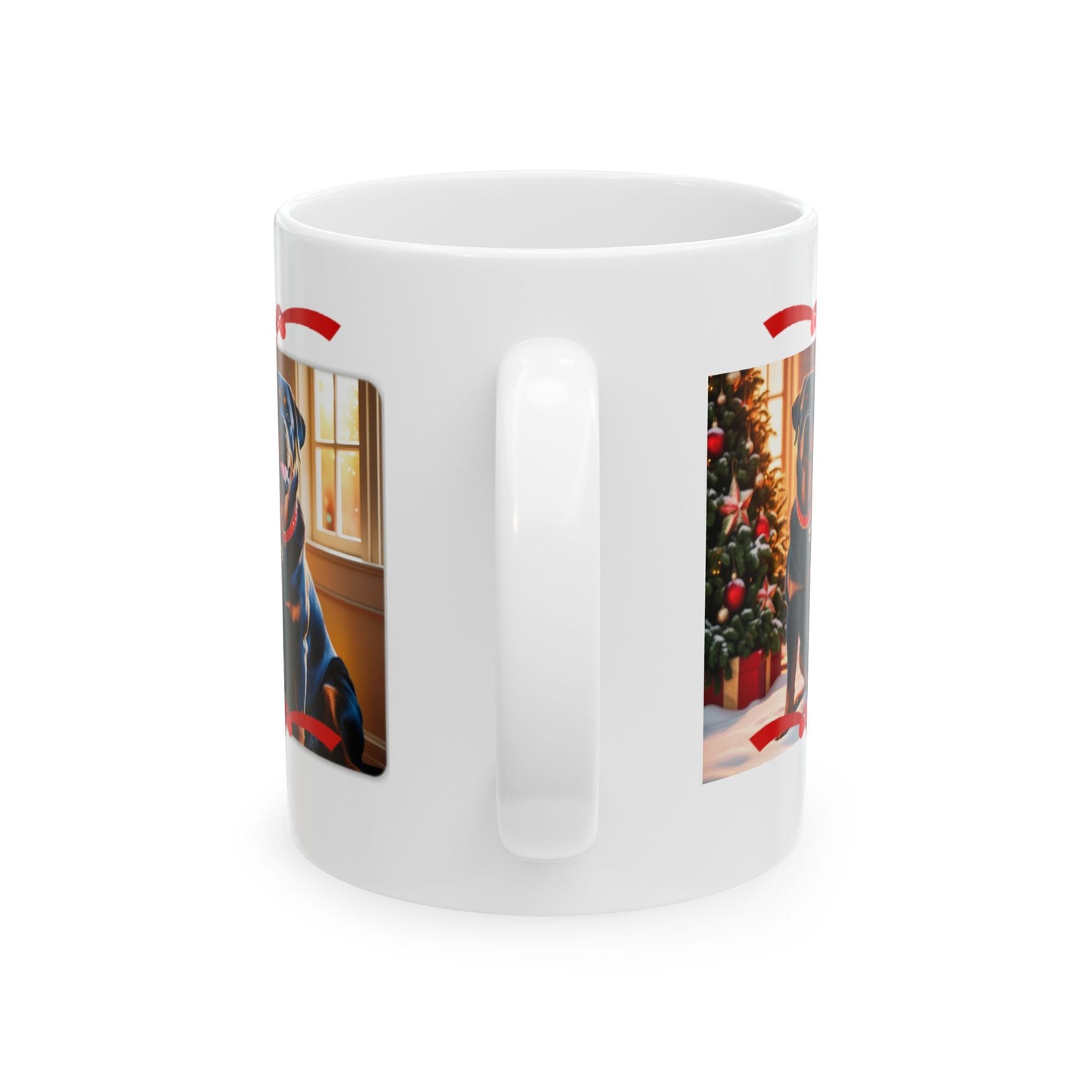 Rottweiler Christmas - Ceramic Mug, (11oz, 15oz)