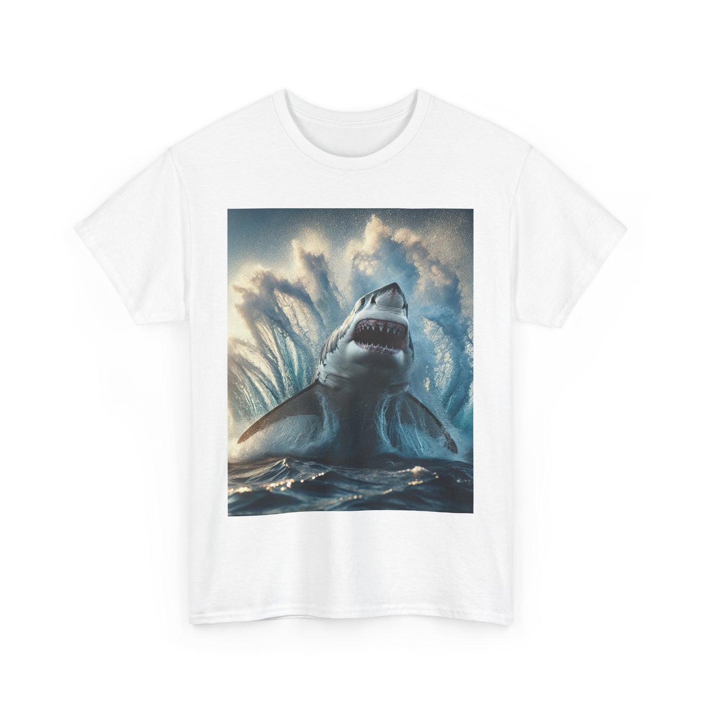 Air Jaws Shark - Unisex Heavy Cotton Tee