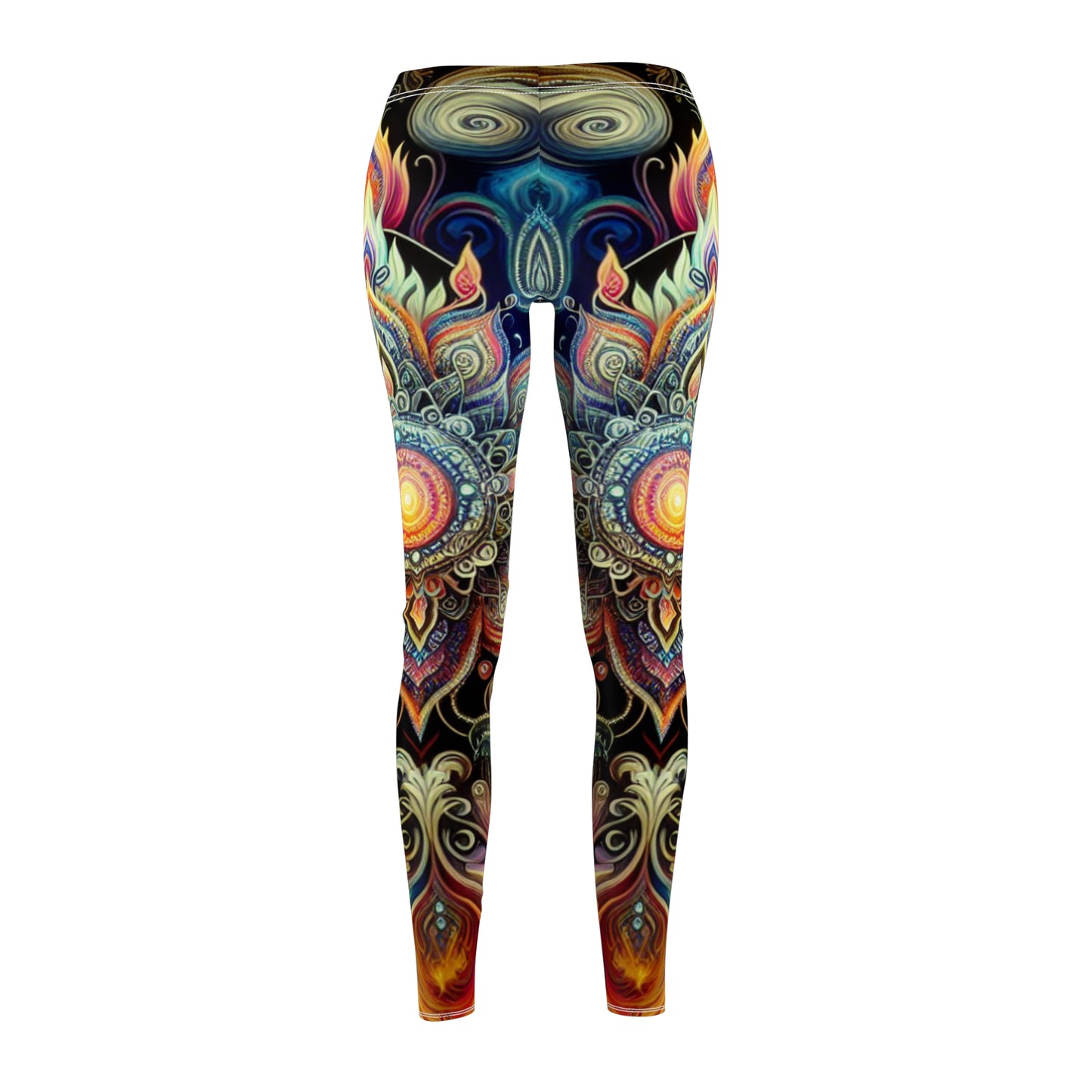 Yogi Meditation - Women's Cut & Sew Casual Leggings (AOP)